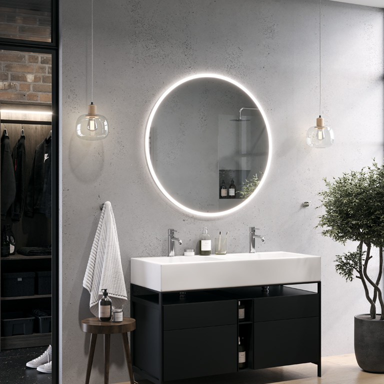 Spiegel met LED-verlichting Volante Slim