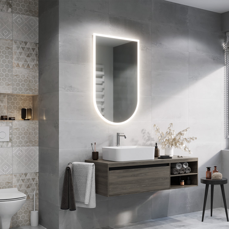 Spiegel LED Portan Slim