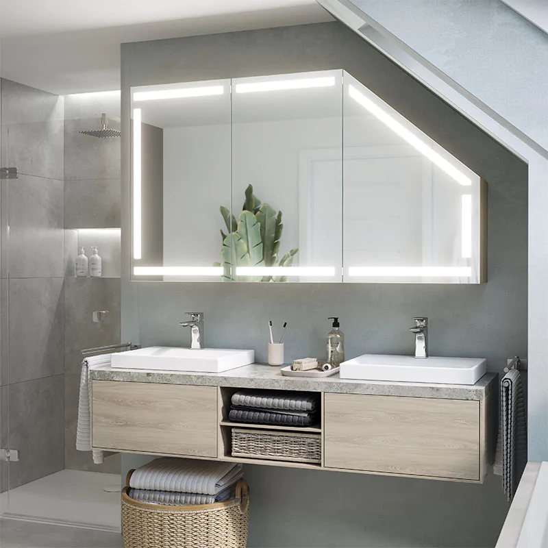 Loft Schrank mit LED Spiegel Ontarios