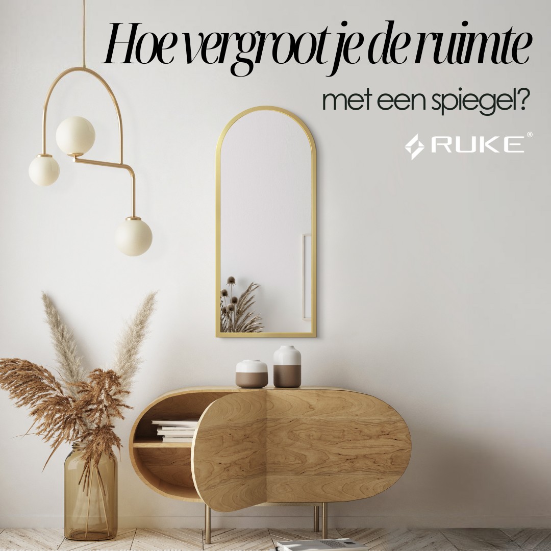 Hoe vergroot je de ruimte met een spiegel?