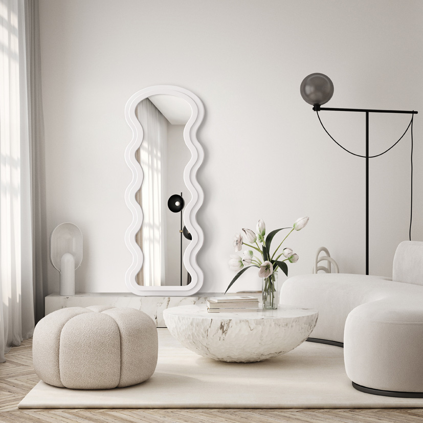 Staande spiegel Ripple