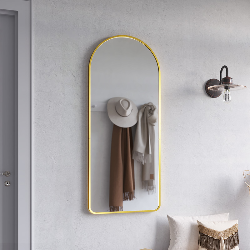 Spiegel met aluminium lijst Porta