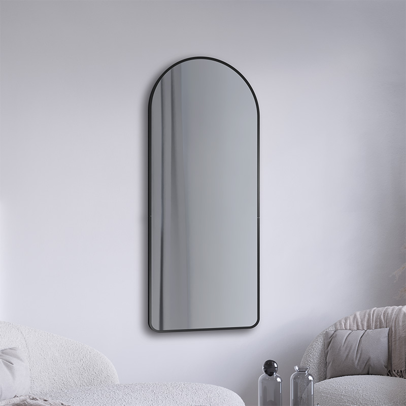 Spiegel met aluminium lijst Porta